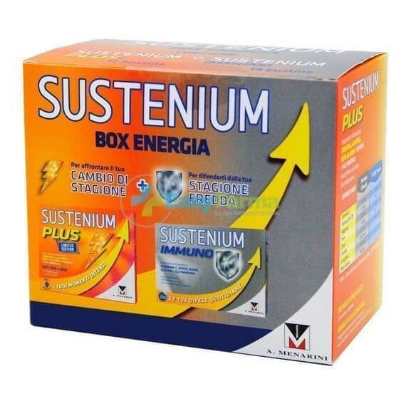 Sustenium Box Energia Sustenium Plus 12 Bustine + Sustenium Immuno 14 Bustine | Acquista Online su Farmaclick
