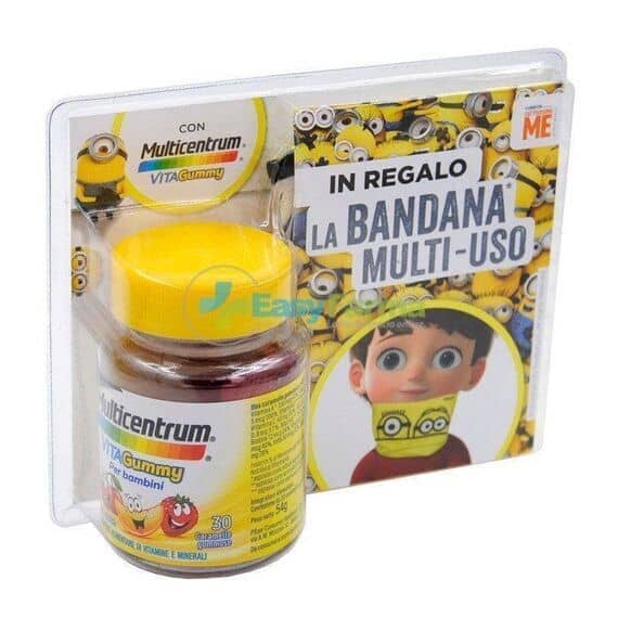 Multicentrum Vita Gummy per Bambini 30 Caramelle Gommose + Bandana Multiuso in Omaggio | Acquista Online su Farmaclick
