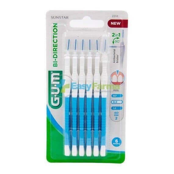 Gum Bi Direction 6 Scovolini 0.7 Mm Testina Rotante Fino a 90 Gradi | Acquista Online su Farmaclick