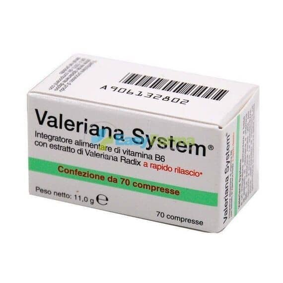 Valeriana System Integratore Alimentare per il Sonno 70 Compresse a Rilascio Rapido | Acquista Online su Farmaclick