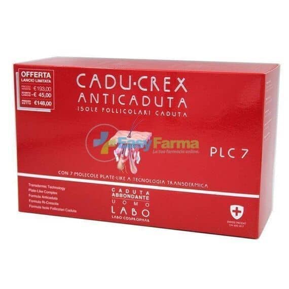 Cadu-crex Plc7 Anticaduta Isole Follicolari Caduta Abbondante Uomo 40 Fiale 3,5 Ml | Acquista Online su Farmaclick