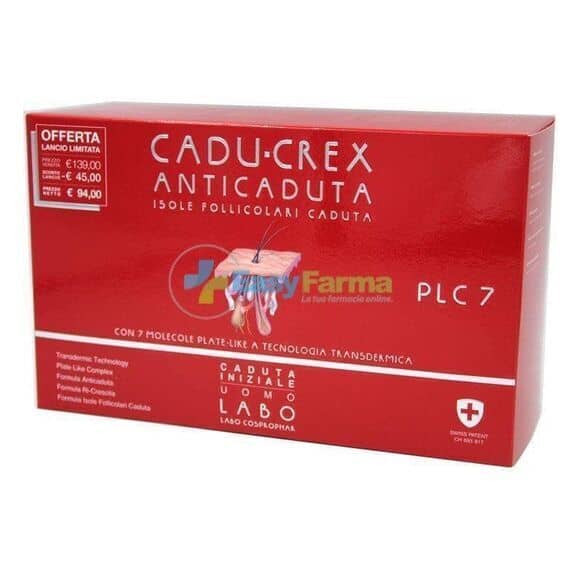 Cadu-crex Plc7 Anticaduta Isole Follicolari Caduta Inizialeuomo 40 Fiale 3,5 Ml | Acquista Online su Farmaclick
