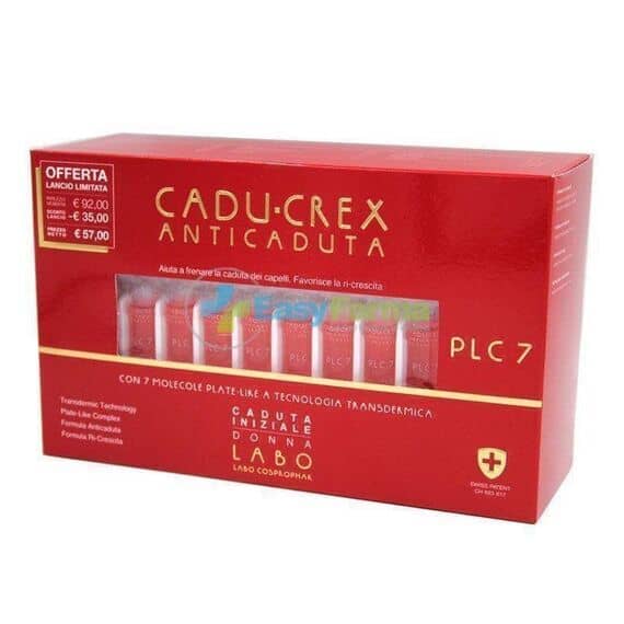 Cadu-crex Plc7 Anticaduta Ri-crescita Caduta Iniziale Donna40 Fiale 3,5 Ml | Acquista Online su Farmaclick