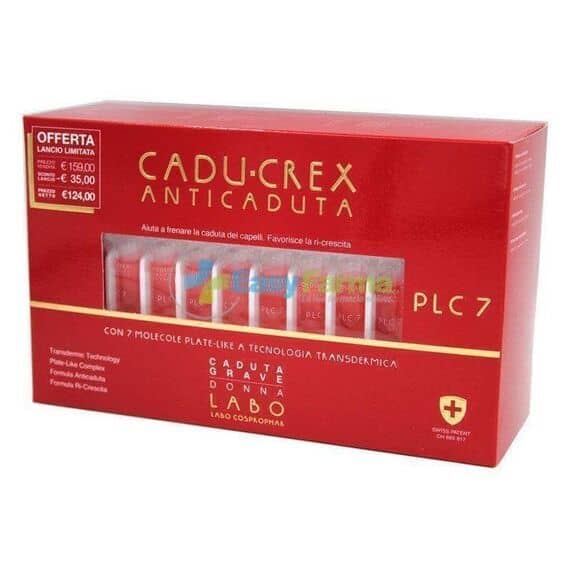 Cadu-crex Plc7 Anticaduta Ri-crescita Caduta Grave Donna 40fiale 3,5 Ml | Acquista Online su Farmaclick