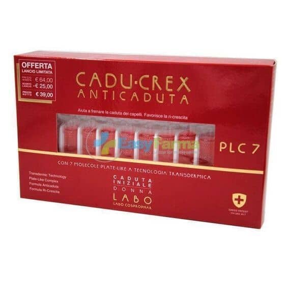Cadu-crex Plc7 Anticaduta Ri-crescita Caduta Iniziale Donna20 Fiale 3,5 Ml | Acquista Online su Farmaclick