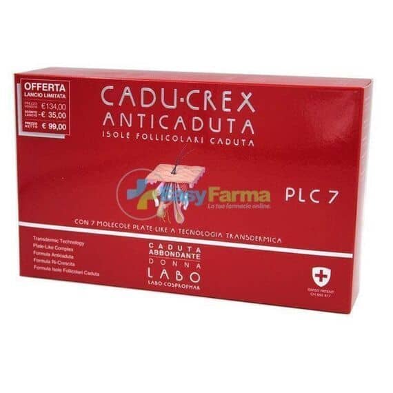 Cadu-crex Plc7 Anticaduta Isole Follicolari Caduta Abbondante Donna 20 Fiale 3,5 Ml | Acquista Online su Farmaclick