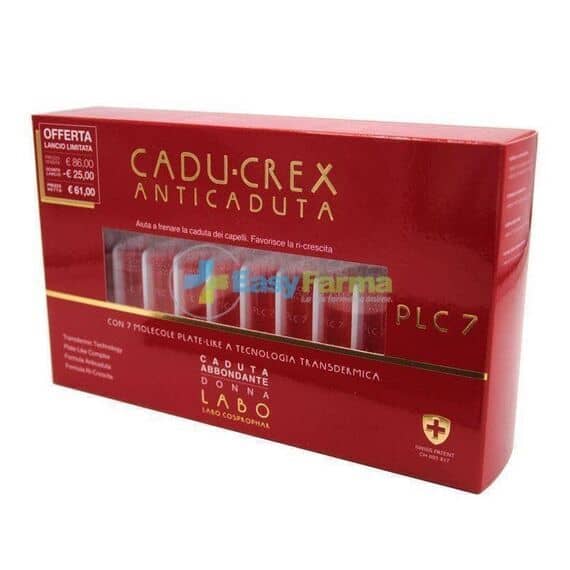 Cadu-crex Plc7 Anticaduta Ri-crescita Caduta Abbondante Donna 20 Fiale 3,5 Ml | Acquista Online su Farmaclick