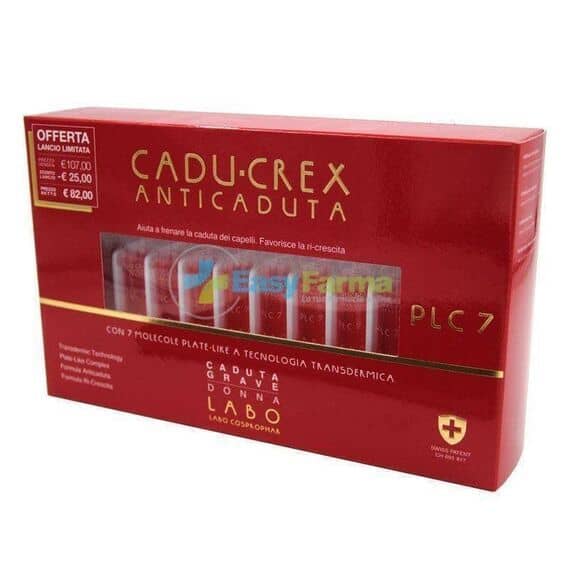 Labo Cadu Crex Anticaduta e Ricrescita Plc 7 Caduta Grave Donna 20 Fiale | Acquista Online su Farmaclick