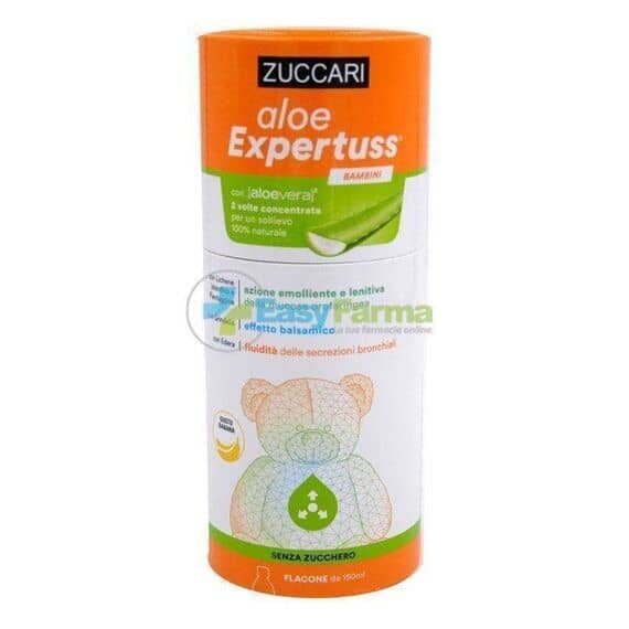 Zuccari Aloe Expertuss Bambini Pronto Sollievo Gola Flacone da 150 Ml Gusto Banana | Acquista Online su Farmaclick