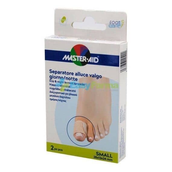 Master Aid Foot Care Separatore Alluce Valgo Giorno e Notte 26x13x24 Mm Taglia Small 2 Separatori | Acquista Online su Farmaclick