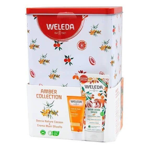 Weleda Amber Collection Doccia Nature Cocoon 200ml + Crema Mani Olivello 50ml | Acquista Online su Farmaclick