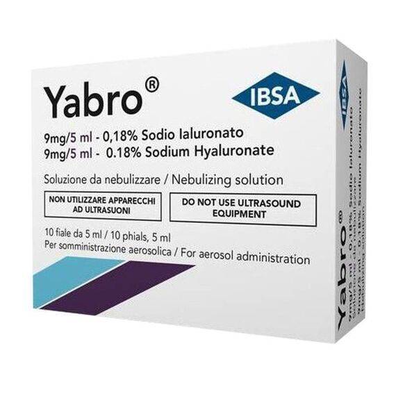 Yabro Soluzione per Areosol Sodio Ialuronato 0,18% 10 Fiale da 5ml | Acquista Online su Farmaclick