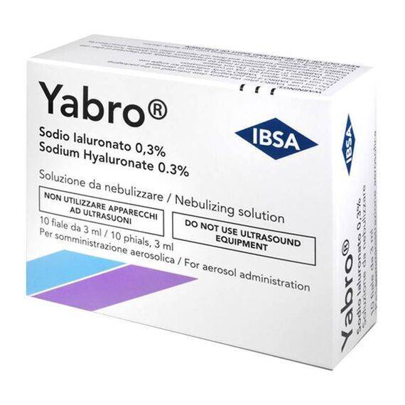 Yabro Soluzione per Areosol Sodio Ialuronato 0,3% 10 Fiale da 3ml | Acquista Online su Farmaclick
