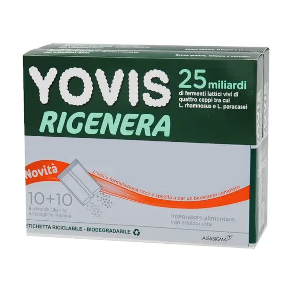Yovis Rigenera Bipack 20 Bustine da 1.8+1g | Acquista Online su Farmaclick