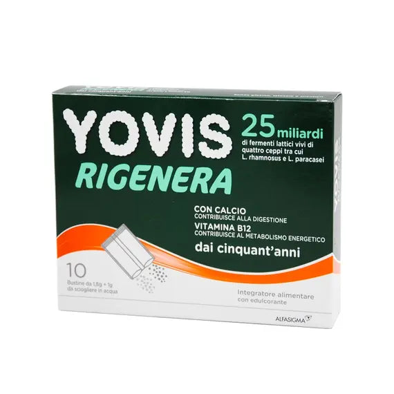 Yovis Rigenera 50+ Integratore Alimentare di Fermenti Lattici Vivi 10 Bustine | Acquista Online su Farmaclick
