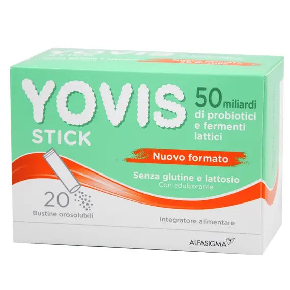 Yovis Stick 50 Miliardi Integratore di Fermenti Lattici Vivi 20 Bustine Orosolubili | Acquista Online su Farmaclick