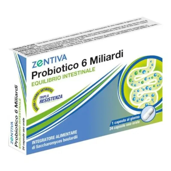 Zentiva Probiotico 6 Miliardi 24 Capsule Vegetali | Acquista Online su Farmaclick
