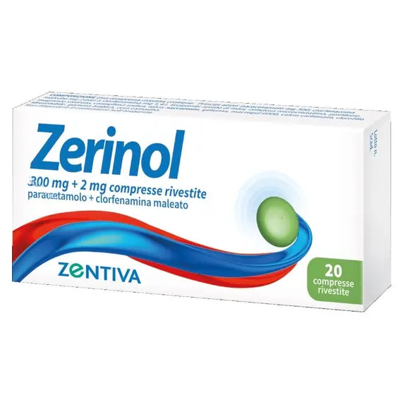 Zerinol 20 Compresse Rivestite 300mg+2mg | Acquista Online su Farmaclick