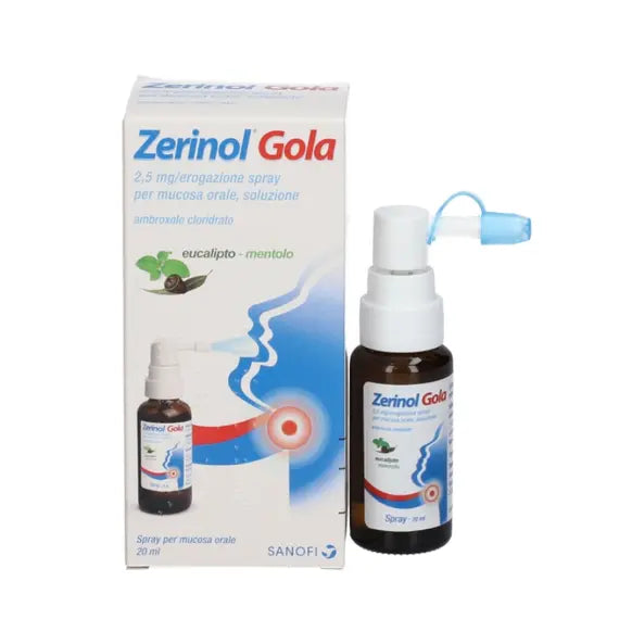 Zerinol Gola 2.5 Mg / Erogazione Spray Mucosa Orale 20 Ml | Acquista Online su Farmaclick