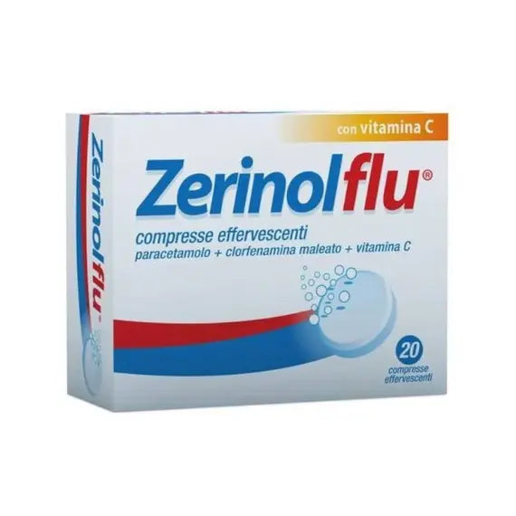 Zerinol Flu 20 Compresse Effervescenti con Vitamina C | Acquista Online su Farmaclick