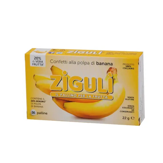 Ziguli Confetti Alla Polpa di Banana 36 Palline | Acquista Online su Farmaclick